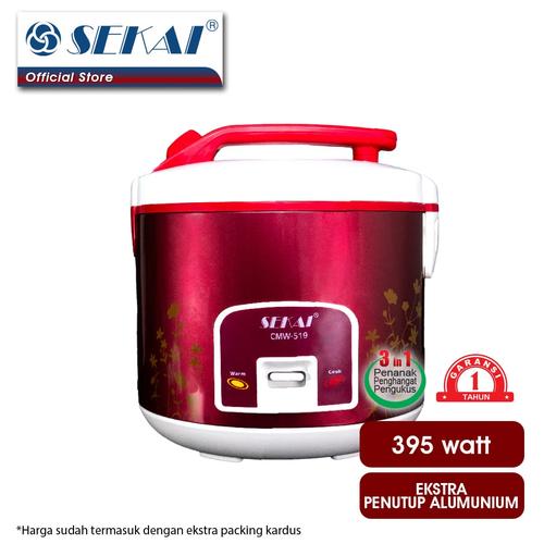 Foto Produk Sekai Rice Cooker / Penanak Nasi CMW 519 - Red Flower dari SEKAI HOME ELECTRONICS