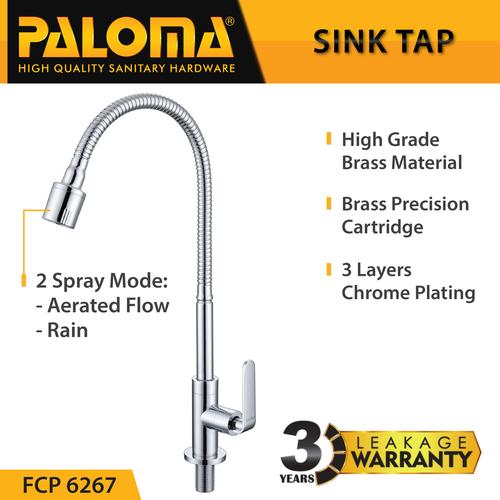 Foto Produk PALOMA FCP 6267 Keran Sink Fleksibel Angsa Cuci Piring Dapur Kran Air dari PALOMA HARDWARE