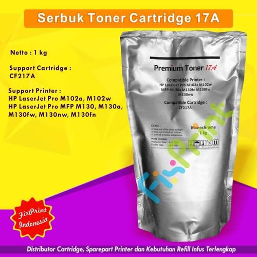 Jual Serbuk Refill Toner 17A HP Pro M102 M102a MFP M130 M130a M130fw M102w  - Jakarta Timur - FixPrint Jakarta | Tokopedia