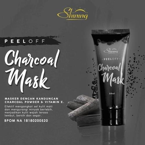 Foto Produk SHINING PEEL OFF CHARCOAL MASK 50ML BPOM - MASKER ARANG SHINING dari Cenny Store