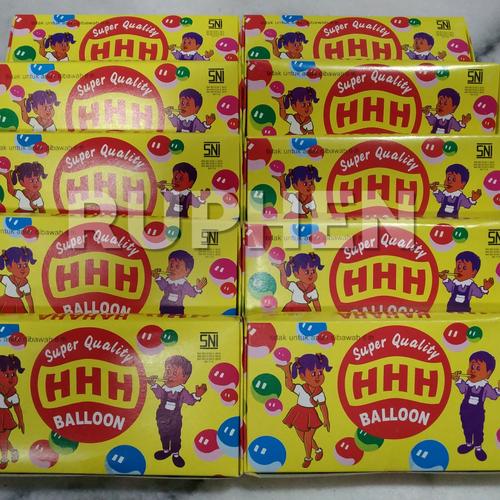 Foto Produk Balon Tiup Sedotan Jadul HHH (1 Kotak isi 32 Odol) dari Ruphen Shop
