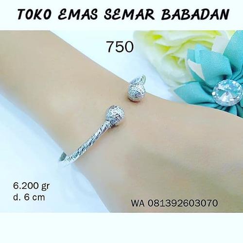 Jual Gelang Kaku Oval Emas Putih Kab Semarang Toko Emas Semar Manggen2 