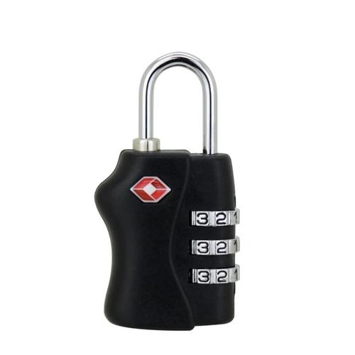 Foto Produk Gembok Koper Kode Angka 3 Digit Padlock - TSA338 - Black dari Aura Tiara
