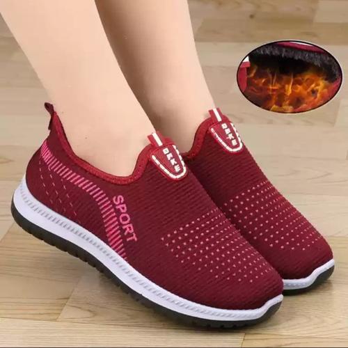 Foto Produk HARGA PROMO!! sepatu kwi Sport Wanita sepatu jalan santai wanita - Maroon, 37 dari Grosir amanah shop