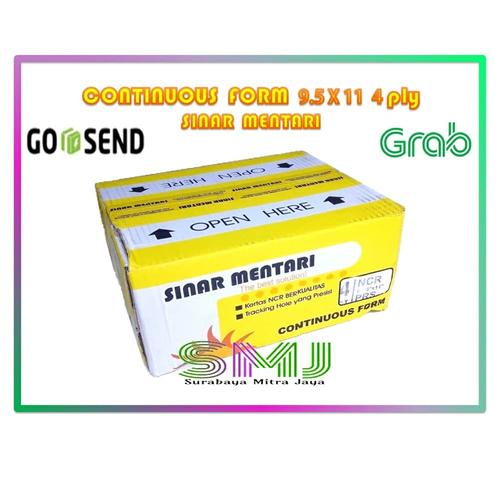 Gambar Continuous Form 9 1/2 x 11 4 ply Mentari ( Full / PRS / Wartel ) dari Surabaya Mitra Jaya undefined Tokopedia