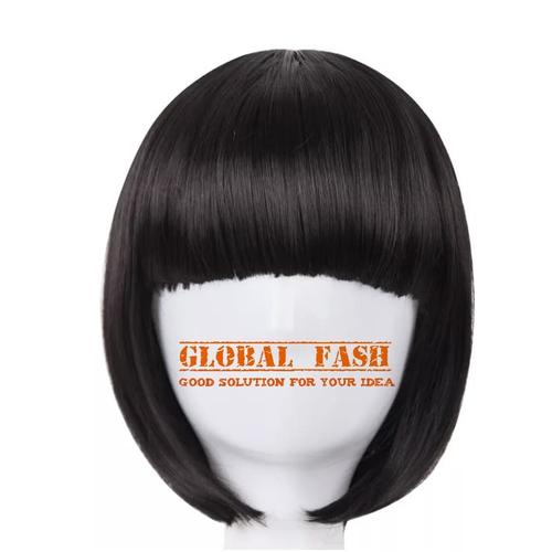 Foto Produk Wig bob hitam/ Wig pendek lurus / Wig Cosplay/ Rambut Palsu full dari Global Fash