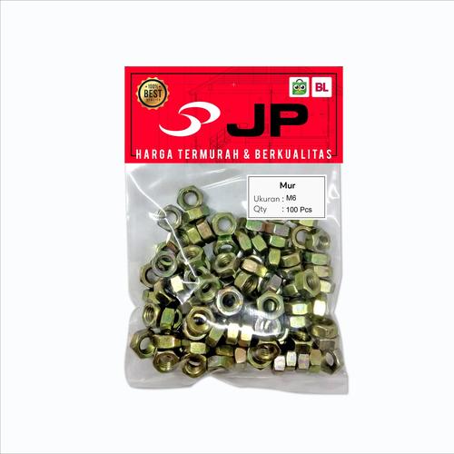 Foto Produk MUR M 6 - MUR BAUT JP M6 ISI 100 PCS dari Juragan Perkakas