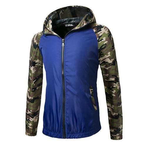 Foto Produk New Style Mens Camo Printing Contrast Color Raglan Sleeve Windbreaker dari Upstart Shop