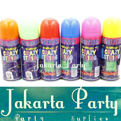 Gambar Crazy String(Semprotan Pesta) / Party String / Semprotan Jaring dari Jakarta Party undefined Tokopedia