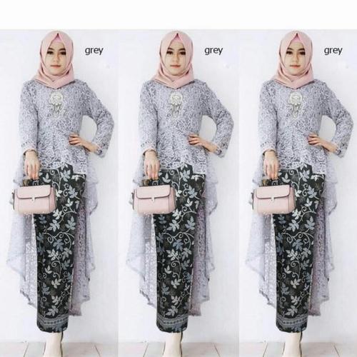 Foto Produk Setelan Kebaya Jawi Abu dari HER'Z SHOP