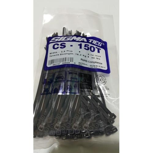 Foto Produk Kabel Ties / Kabel Tis / Cable Tie CS 150 T 15 cm SIGMA CS150T SNI dari Natz