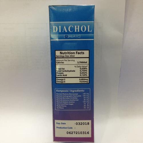 Foto Produk DIACHOL SYR 100ML PENURUN GULA DARAH & KOLESTEROL dari Medica Online