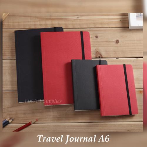 Foto Produk Potentate Mini Travel Journal A6 (80gsm - 80 sheets) - Merah dari Lix Art Supplies