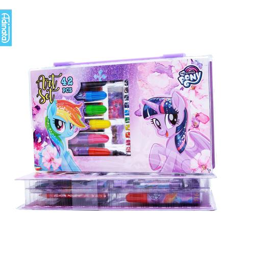 Foto Produk My Little Pony Art Set 42 pcs Adinata/ Alat Mewarnai / Crayon (Purple) dari ADINATA Official Store