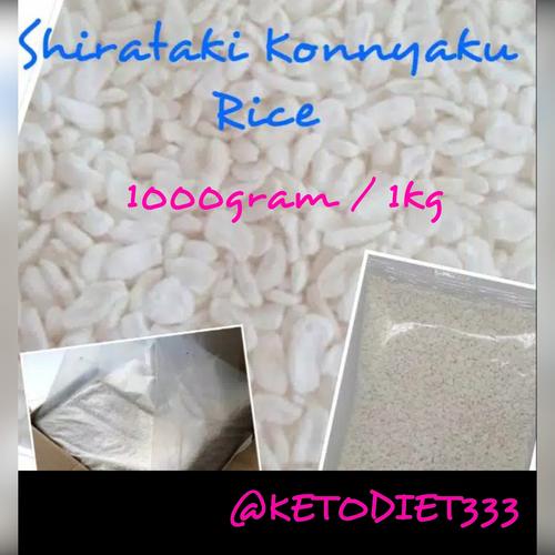 Foto Produk Low Carbs Shirataki Konnyaku Rice / Beras Shirataki uk 1kg dari KETODIET333