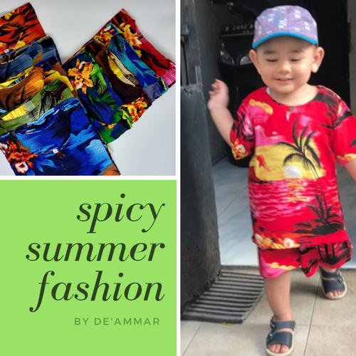 Foto Produk Setelan Baju Anak Pantai Rayon Bali - No 3 usia 7-9 dari Bhatara Collections