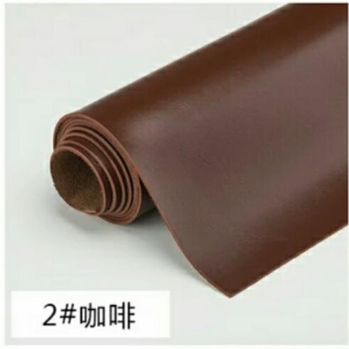 Gambar Bahan kulit sintetis tebal MD PELANGI coklat tua 50x137cm, tebal 2mm dari THE DOSIES Kab. Bogor Tokopedia