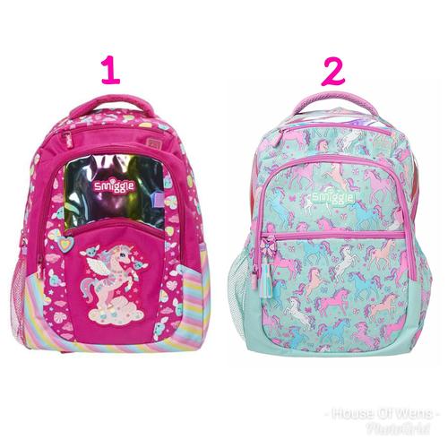 smiggle pink backpack