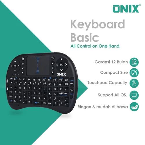 Foto Produk Onix Mini Wireless Keyboard Basic - Touchpad for KODI, PC and TV Box dari Onix Electronic