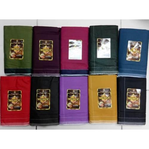 Foto Produk Termurah Sarung Tenun Wadimor Polos Warna , Hitam Dan Putih Promo dari Ridwann acc