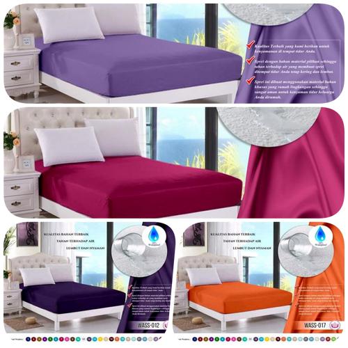 Foto Produk Sprei Waterproof Polos Murah Size 120 Single & 160 Queen - Single 120x200 dari kios ummi online