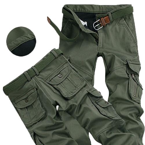 Jual Mens Winter Pants Thick Warm Cargo 