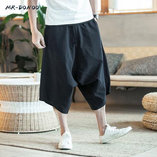 Jual MRDONOO Men Pants Mens Wide Crotch 