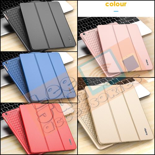 Foto Produk iPad Mini 1/2/3 Luxury KAKUSIGA Carbon 3 Fold Smart Flip Cover / Case - GOLD dari Lee Jun Accessories