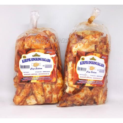Foto Produk Keripik Singkong Balado Cap SALAM Asli Lampung Kemasan 425g dari chintachink