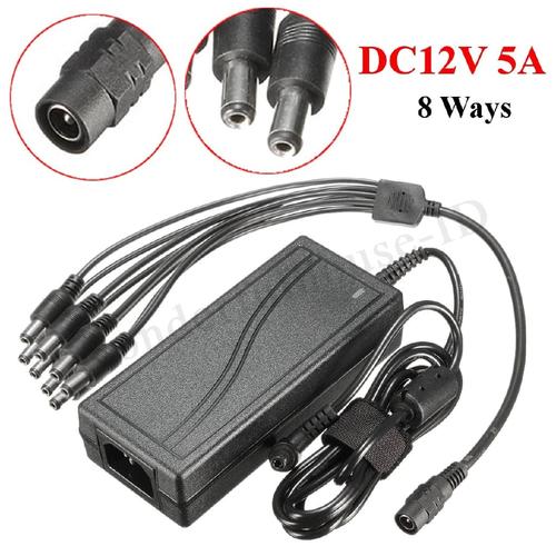 Jual DC 12V 5A Monitor Power Adapter+ 8 