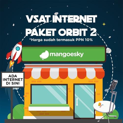 Foto Produk Paket Vsat IP Mango for Cafe atau Warnet ORBIT 2 dari Telkomsat