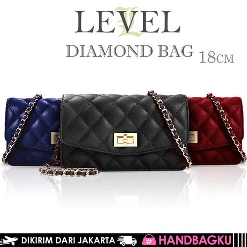 Foto Produk TAS LEVEL DIAMOND BAG WOC FASHION DOMPET SELEMPANG IMPORT BATAM MURAH dari handbagku