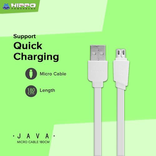Foto Produk Hippo Java Micro USB Kabel Data & Charger 180cm - Abu -Abu Tua dari iLo Official Store