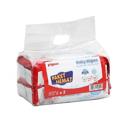 Foto Produk Pigeon Baby Wipes Pure Water 82 Sheet - 2 Pack dari babyzania-id