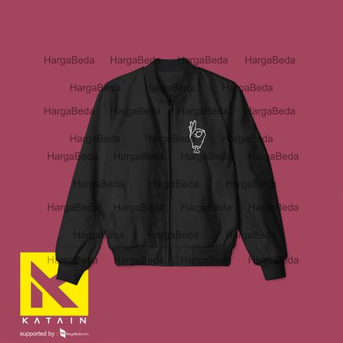 Foto Produk JACKET BOMBER - PEWDIEPIE - 60MIL ZERO DEATH - Hitam dari HargaBeda