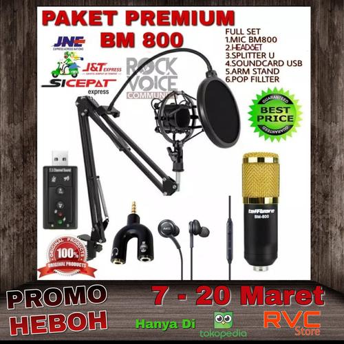 Foto Produk PAKET SMULE MICROPHONE BM 800 dari bausshoop