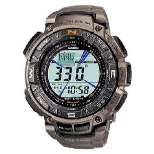 CASIO PROTREK PRG 240T-7DR triple sensor/solar/titanium watch (BNIB) di  Milow Watches Tokopedia