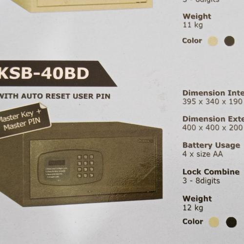 Jual Hotel Deposit Box Ksb-40bd Brankas Cash Box Safe Box Kozure - Jakarta Barat - Sejahterameubel Tokopedia