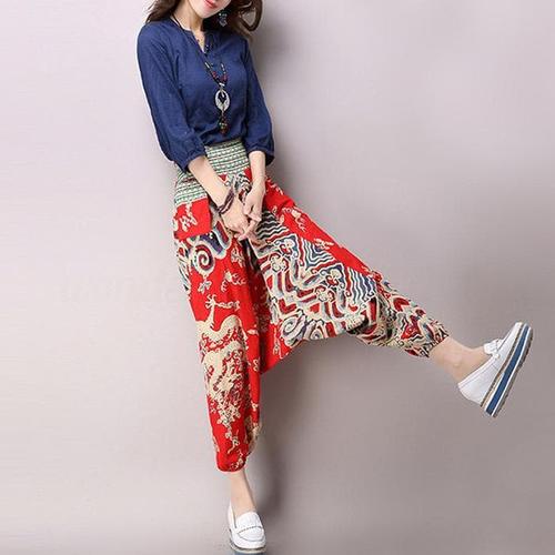 Jual Women Yoga Pants Harem Drop Crotch 