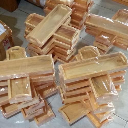 Foto Produk Baki Kayu / Nampan Kayu / Tray Kayu Pinus Mini Serbaguna 32 x 10 x 3 dari el_artgallery