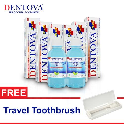 Foto Produk DENTOVA Plus Toothpaste x DENTOVA PRO Mouthwash Savings Pack dari Jual Dentova