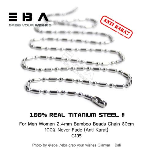 Titanium Bamboo Chain 60cm 