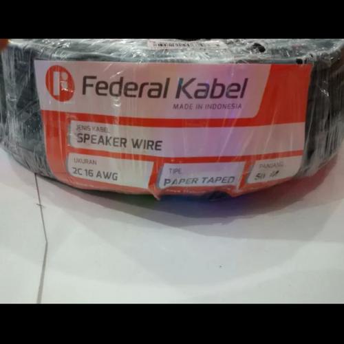 Gambar KABEL SPEAKER FEDERAL 2C 16 AWG dari kingelektronik undefined Tokopedia