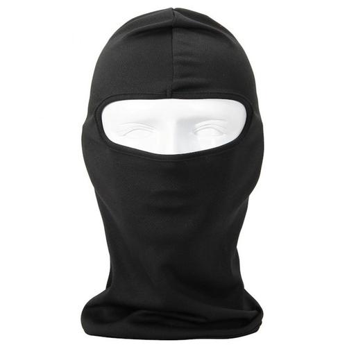 Motorcycle Mask Full Face Cold Protect Black Spandex Black Set of 2 pieces Motorcycle Mask Full Face Cold Protect Black Spandex Black Set of 2 pieces