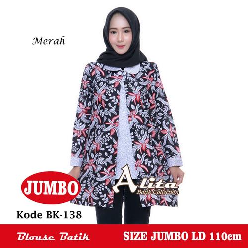 Foto Produk Blouse Batik Jumbo/ Atasan Batik Wanita Jumbo/ Batik Blouse Jumbo SH4 dari Batik Alita