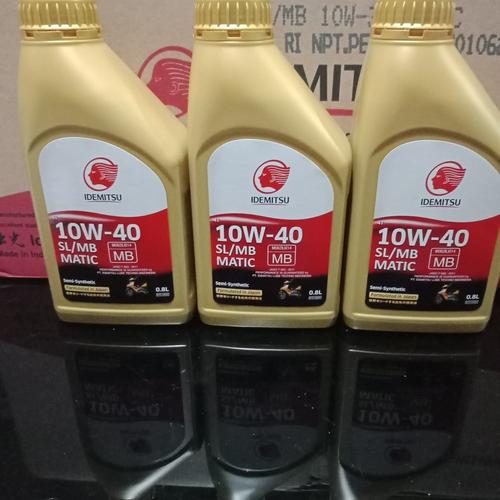 Foto Produk OLI MESIN IDEMITSU 4T MATIC 10W-40 SL/MB SEMI SINTHETIC 800ML dari kelvin motor