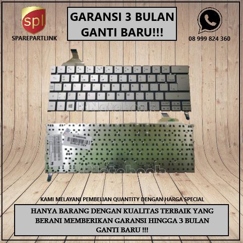 Foto Produk KEYBOARD LAPTOP ORIGINAL ACER S7-391 S7 S7-191 S7-391 S7-392 SILVER dari SparepartLink