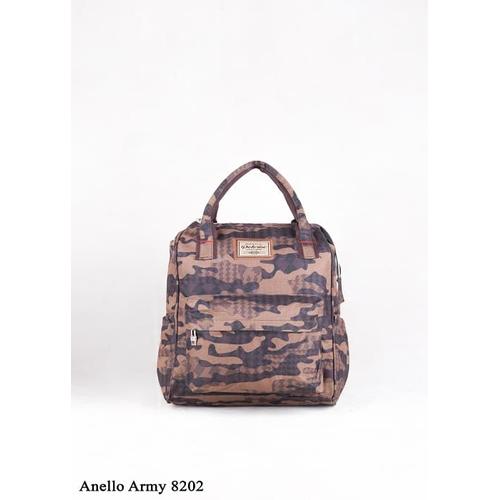 Foto Produk Polo Rise Tas Ransel Laptop-Tas Wanita-Tas Fashion Motif Anello-8202 - Cokelat dari Polo Rise