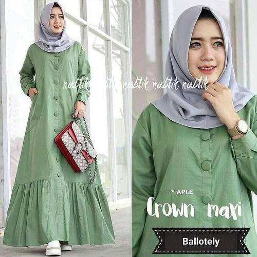 Foto Produk Baju Dress Cewek Baju Gamis Syari Wanita Terbaru Gamis Casual Polos CM dari Grosir Hijabers