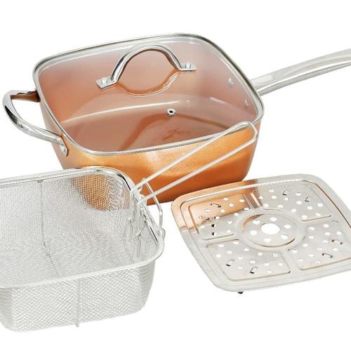 Foto Produk Square pan with lid 24cm / panci kotak 24cm Vicenza / VSP24 Vicenza dari Toko Continental